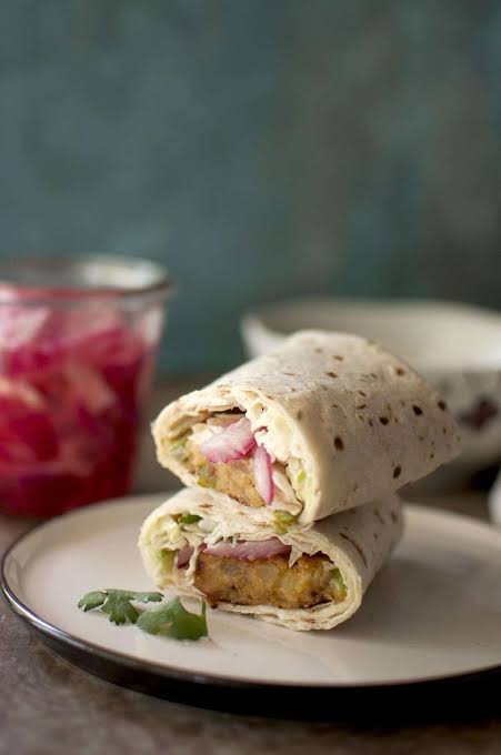 Aloo Tikki Wrap