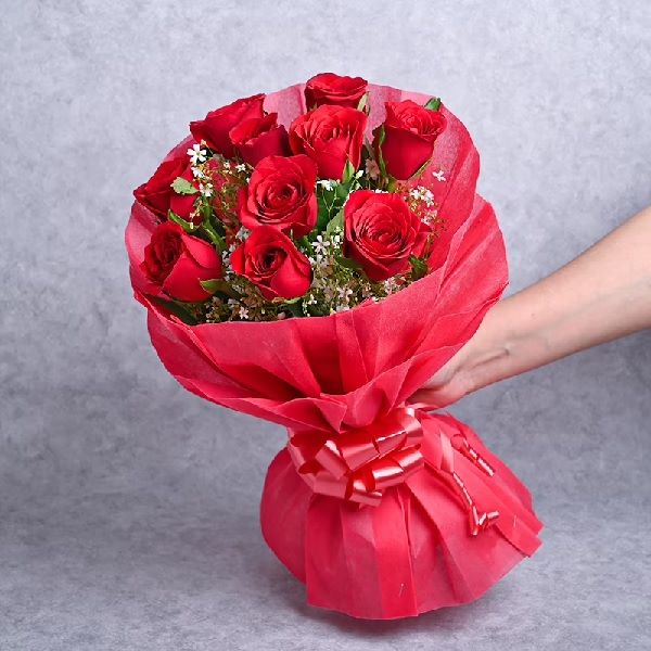 12 red rose bouquet