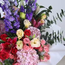 Mix flowers arrangement with very nice box packing