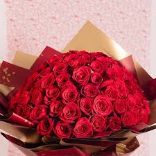 Red rose imported bouquet