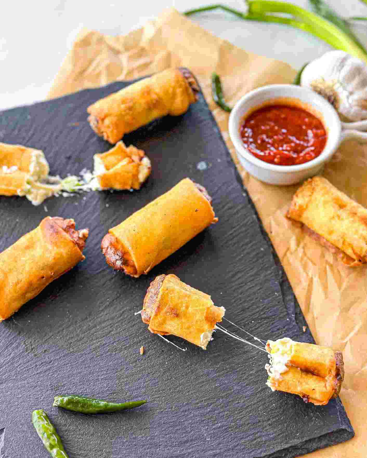 Crispy Cheese Veg Roll